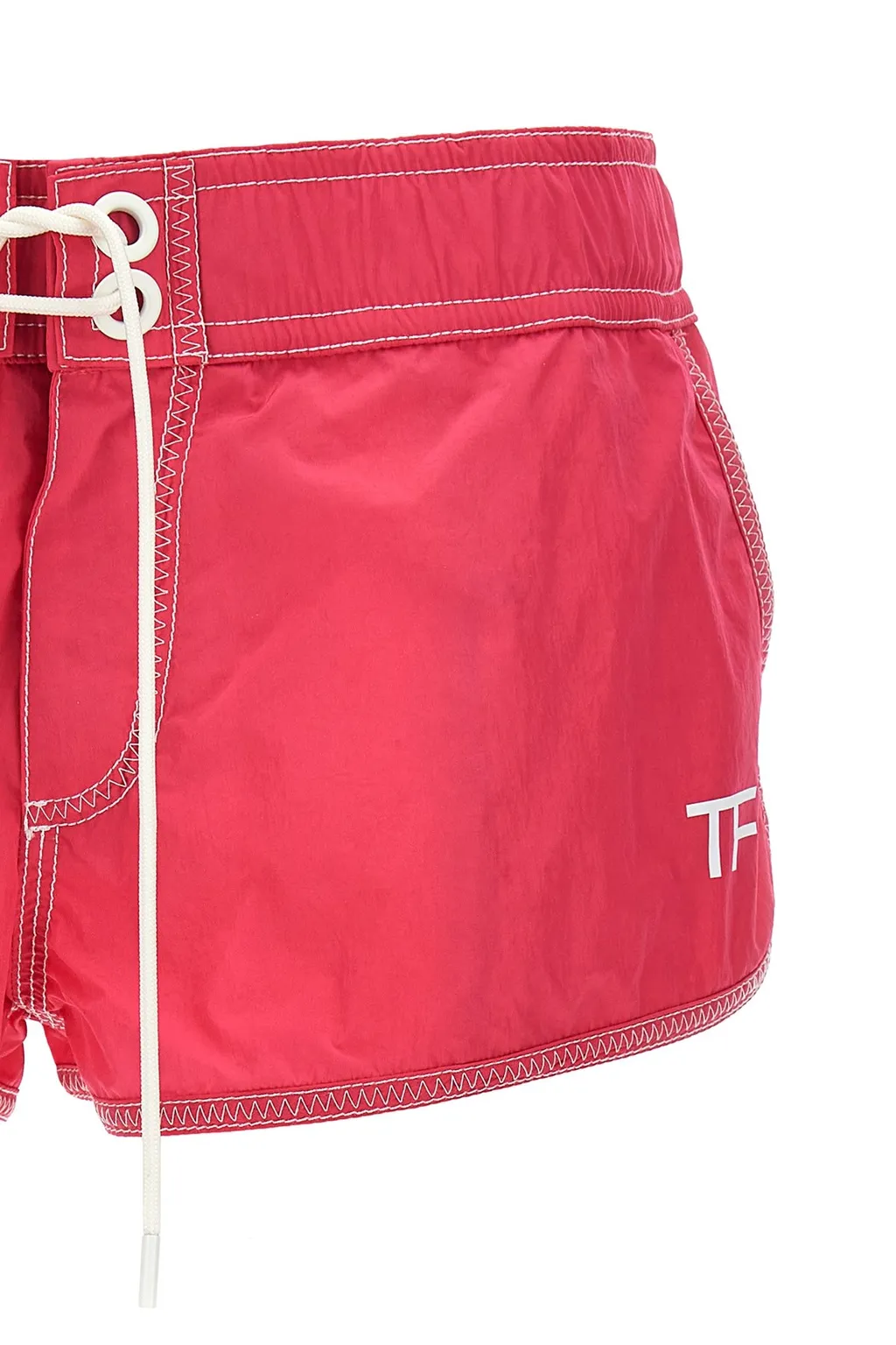 Tom Ford Logo Printed Drawstring Shorts