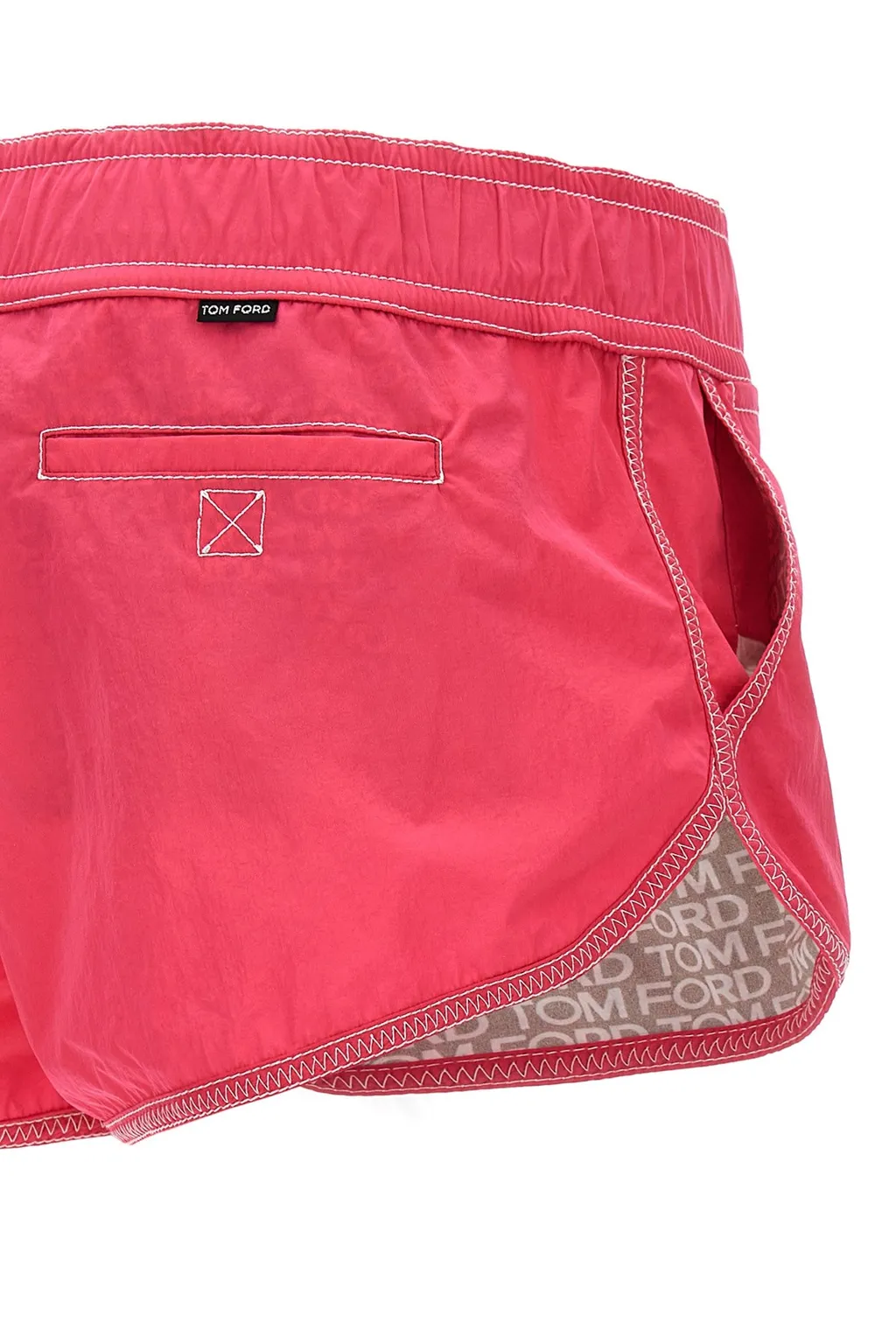 Tom Ford Logo Printed Drawstring Shorts