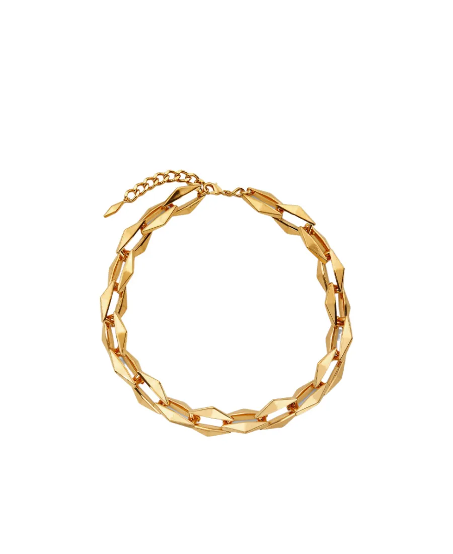Jimmy Choo Diamond Chained Necklace