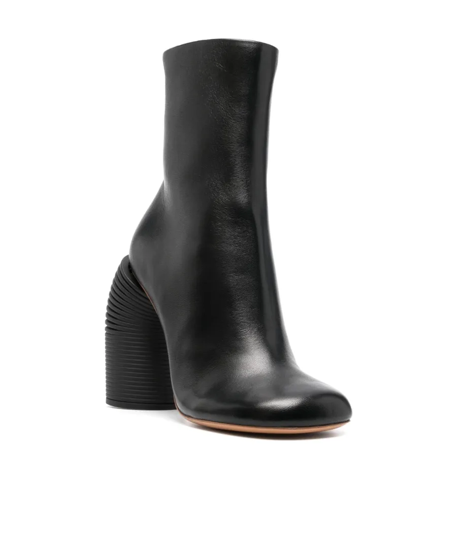 Off-White Tonal Spring Square Toe Boots
