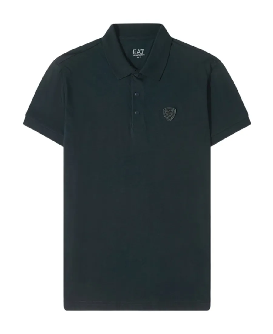 Logo-Patch Cotton Polo Shirt