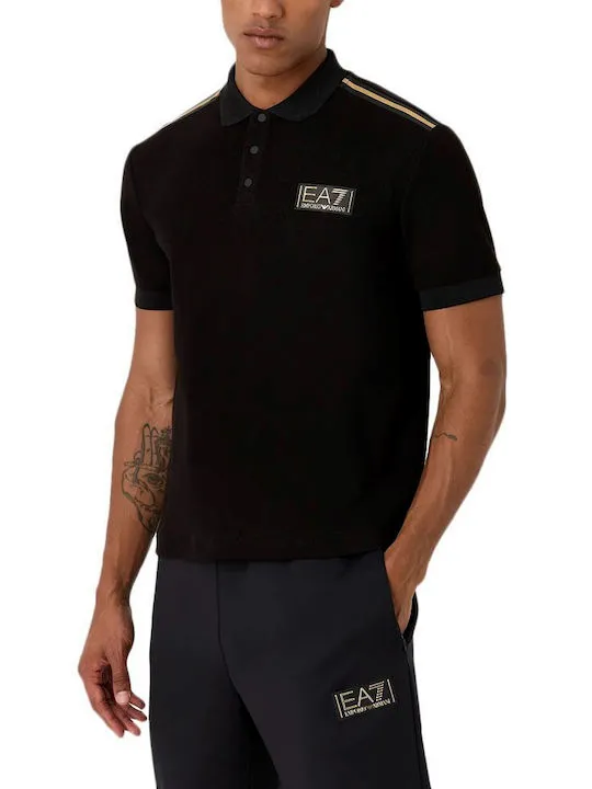Logo-Patch Cotton Polo Shirt