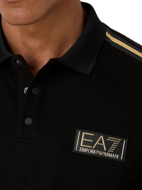 Logo-Patch Cotton Polo Shirt