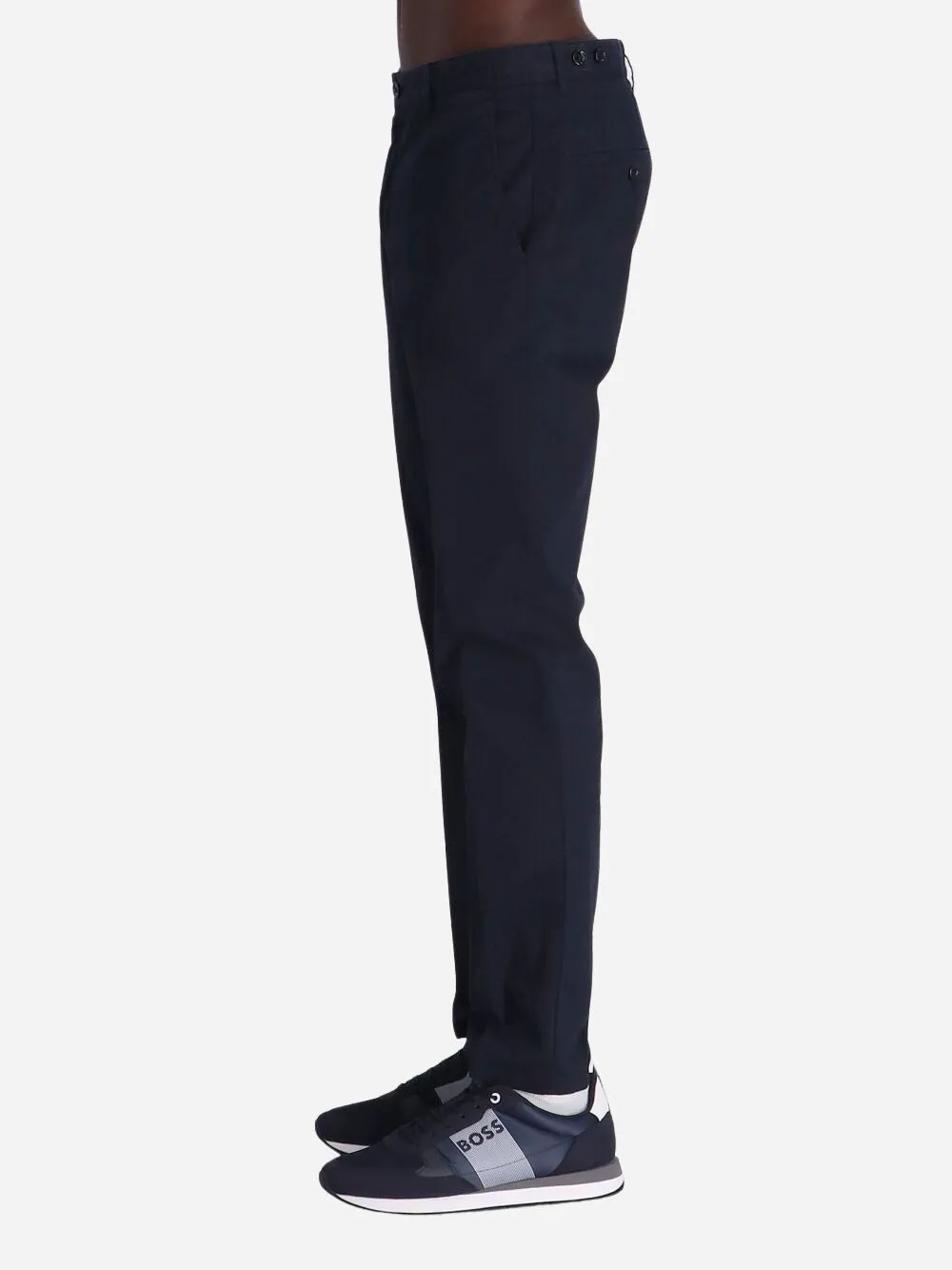 Slim-Cut Organic Cotton Trousers
