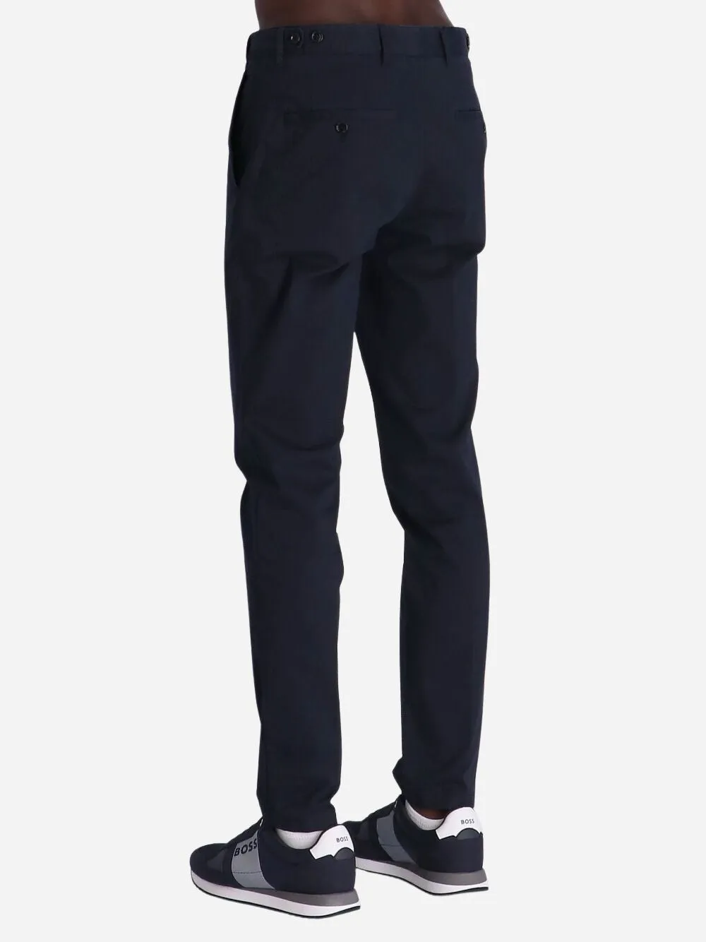 Slim-Cut Organic Cotton Trousers