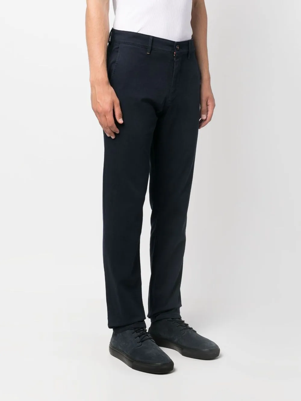 Mid-Rise Tapered-Leg Trousers