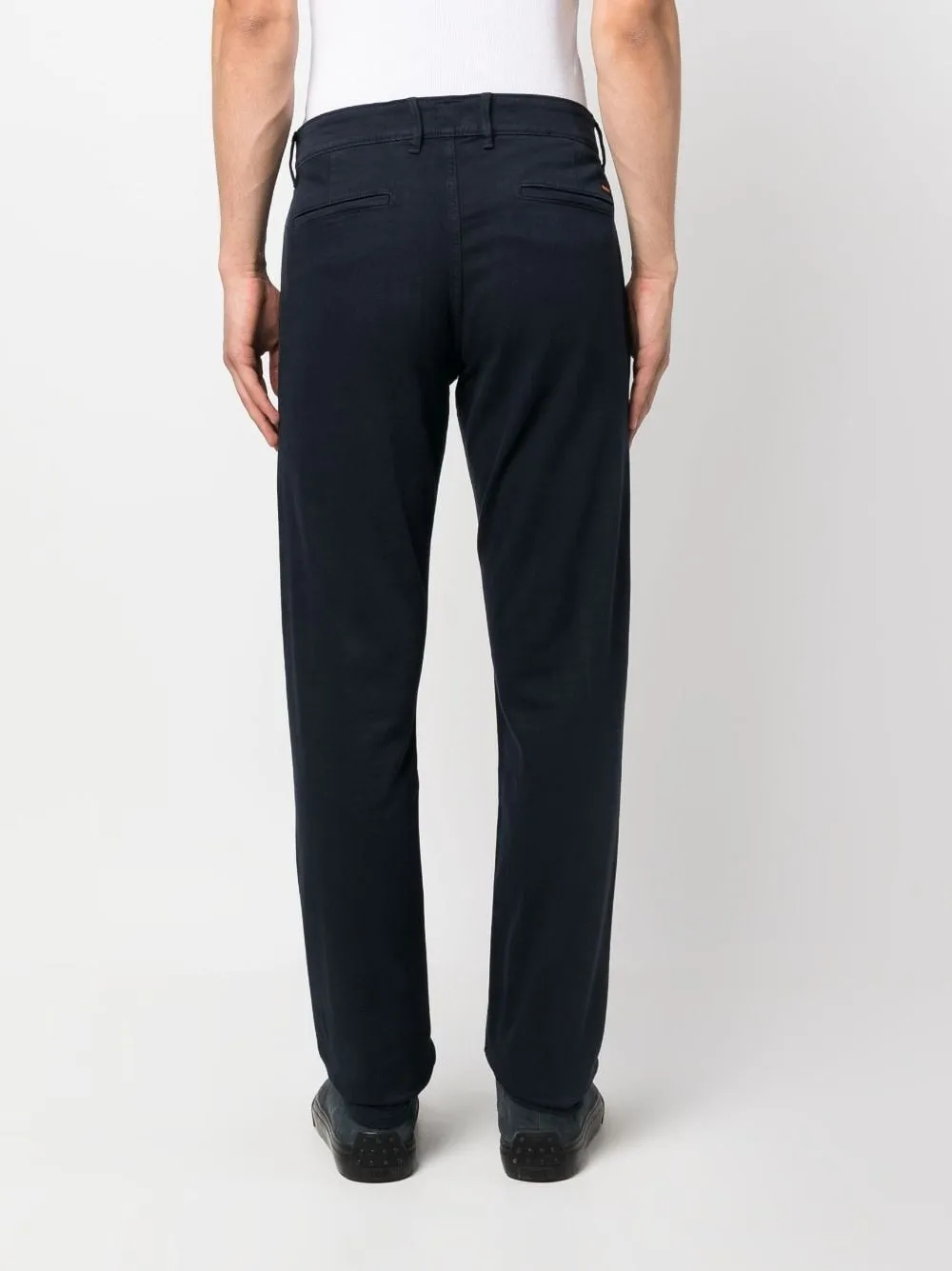Mid-Rise Tapered-Leg Trousers