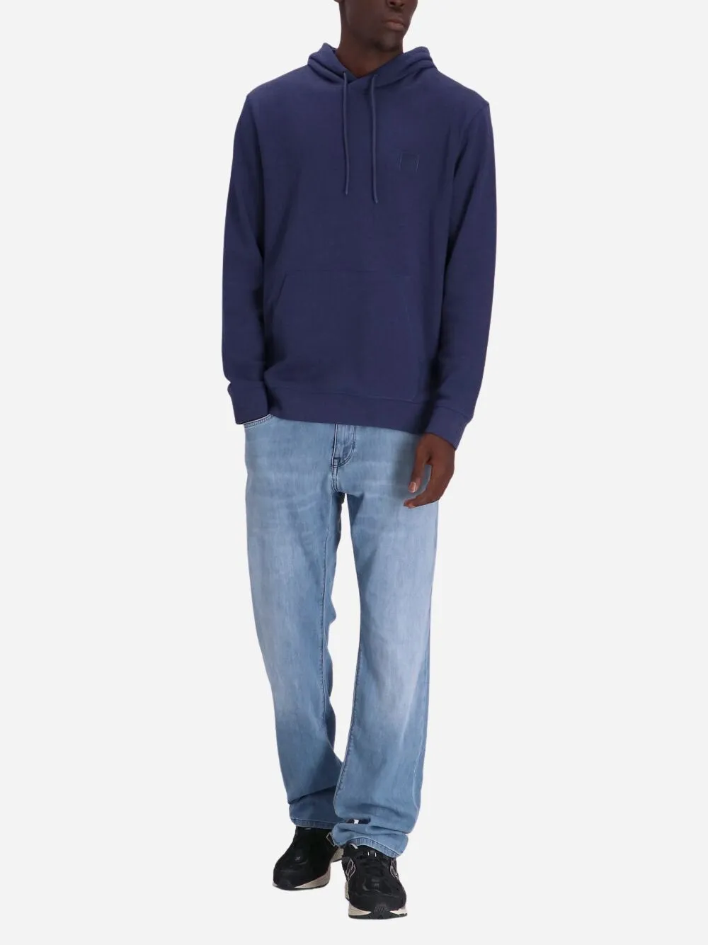 Logo-Patch Cotton Hoodie