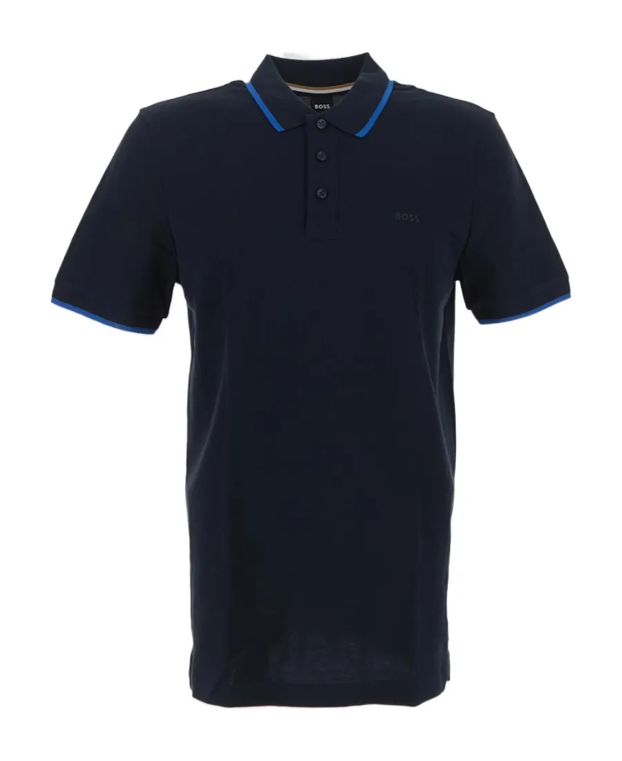 Tipped Short-Sleeve Polo Shirt