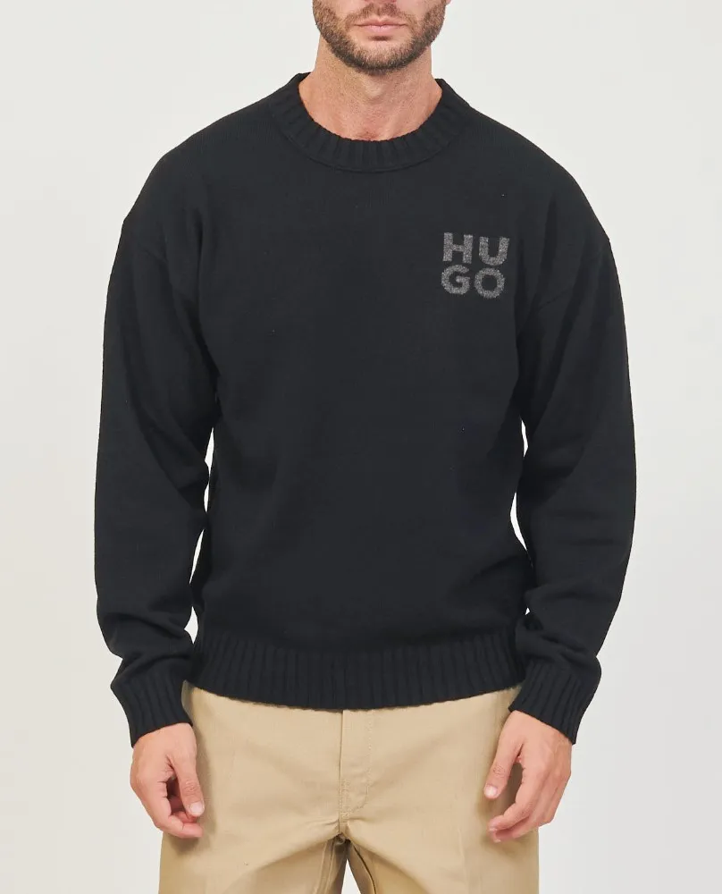 Logo-Print Crew-Neck Jumper