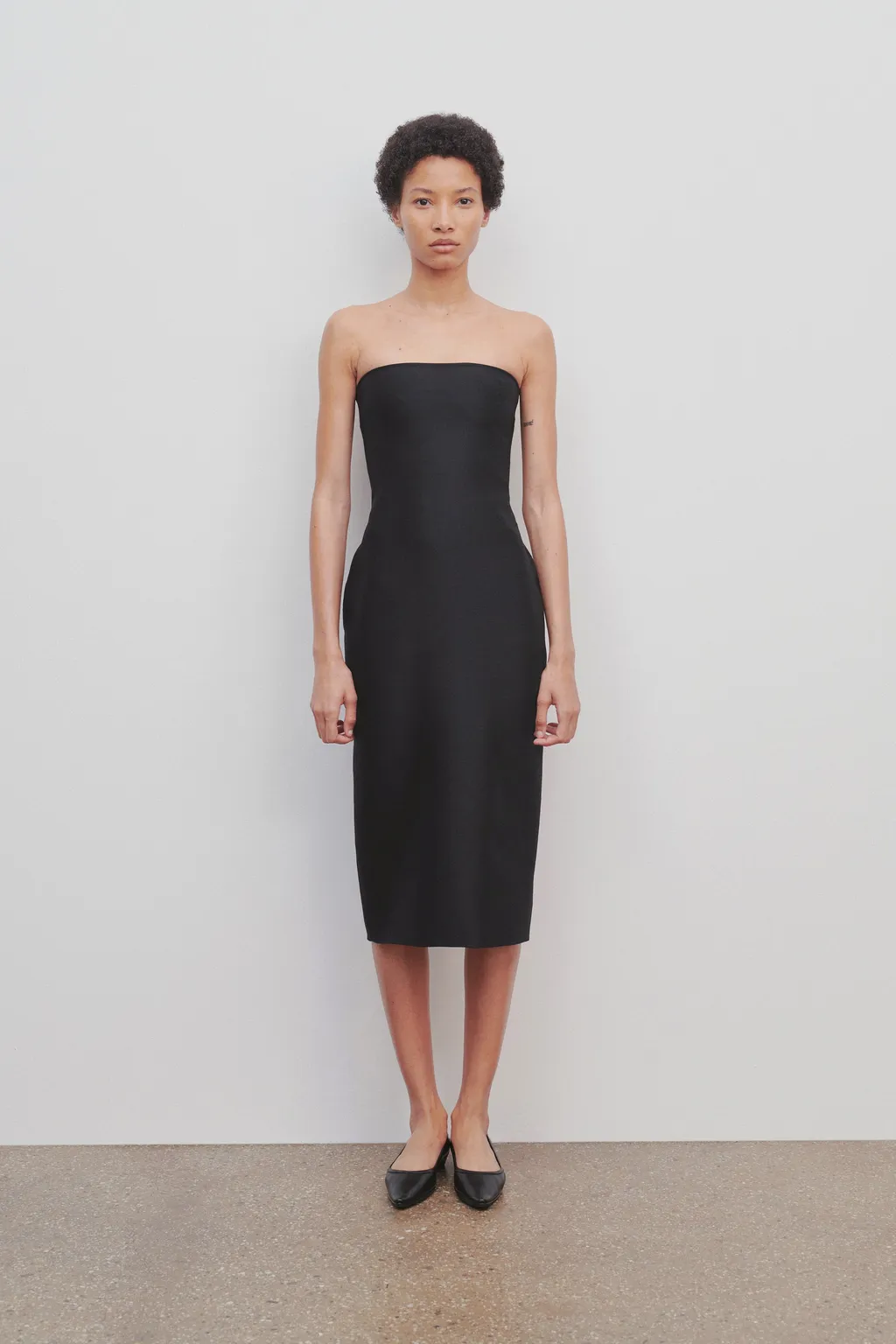 Strapless And Calf Dress