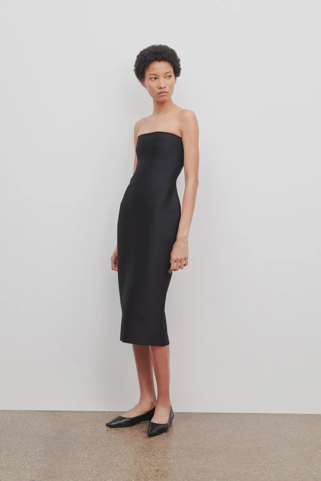 Strapless And Calf Dress