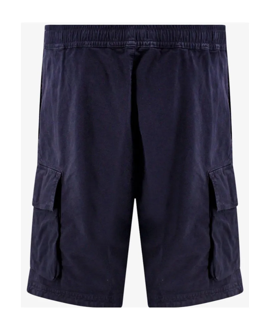 Elasticated-Waistband Stretch-Cotton Shorts