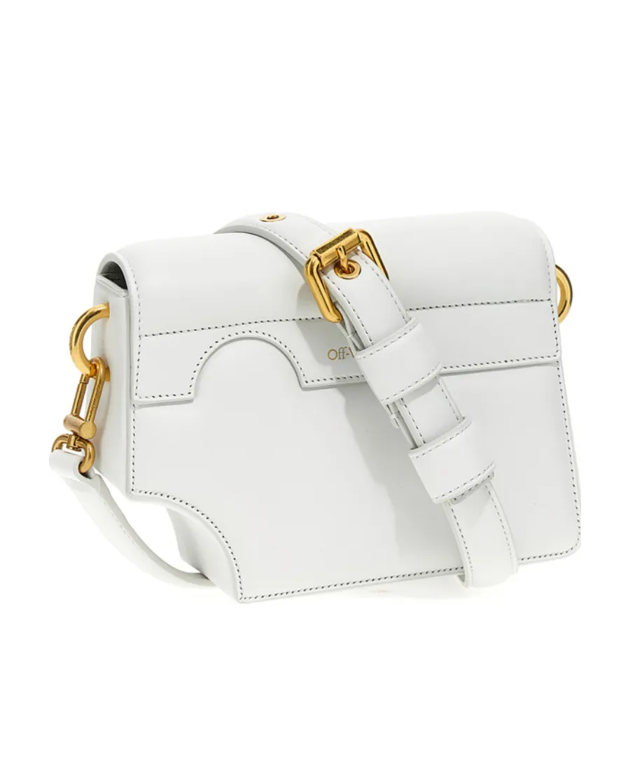 Off-White Burrow Cut-Out Detailed Shoulder Bag