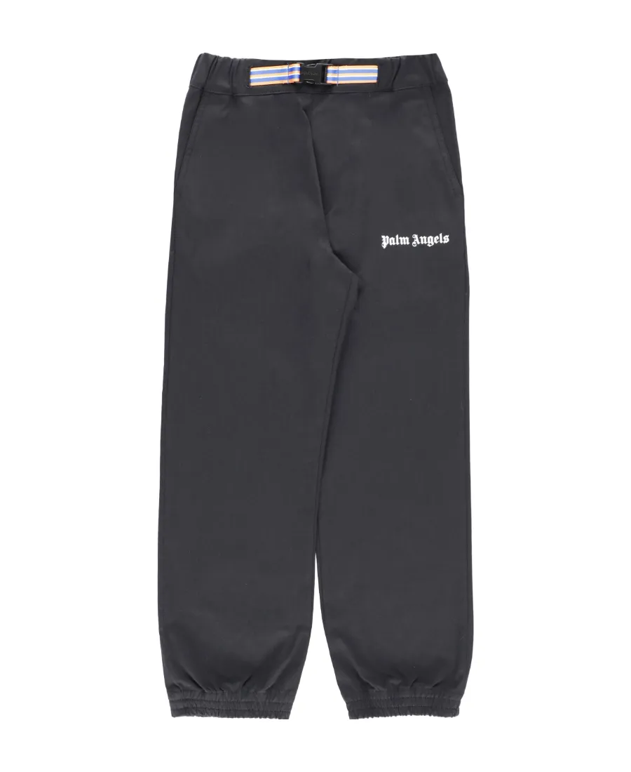 Palm Angels Kids Logo Printed Trousers