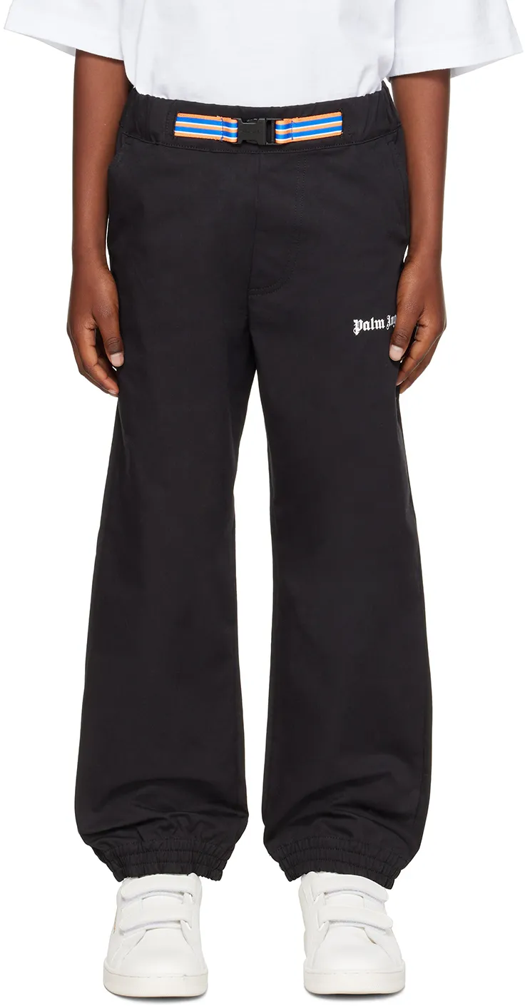 Palm Angels Kids Logo Printed Trousers