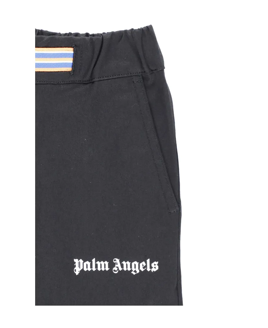 Palm Angels Kids Logo Printed Trousers