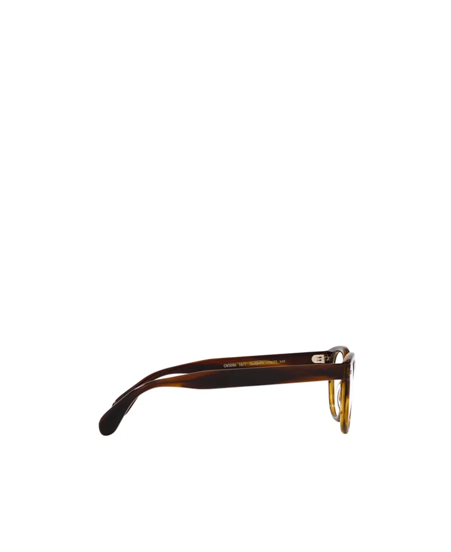 Tonal-Design Round-Frame Glasses