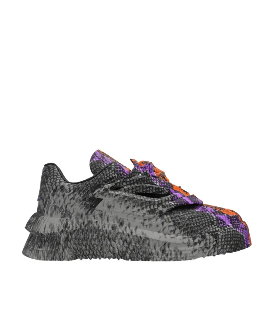 Odissea Python Greca-Print Sneakers