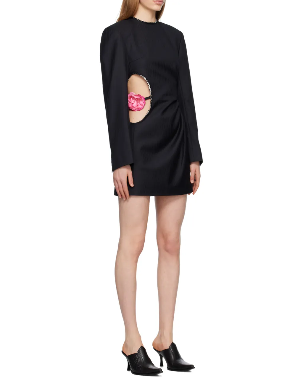 Logo Hollowed-Out Dress