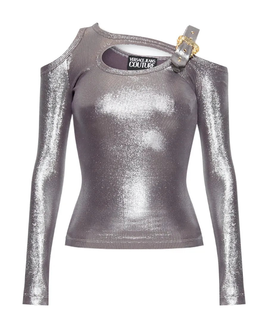 Cut-Out Metallic Top