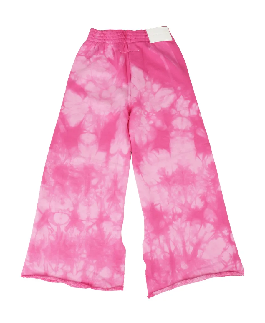 Tie-Dyed Wide-Leg Trousers