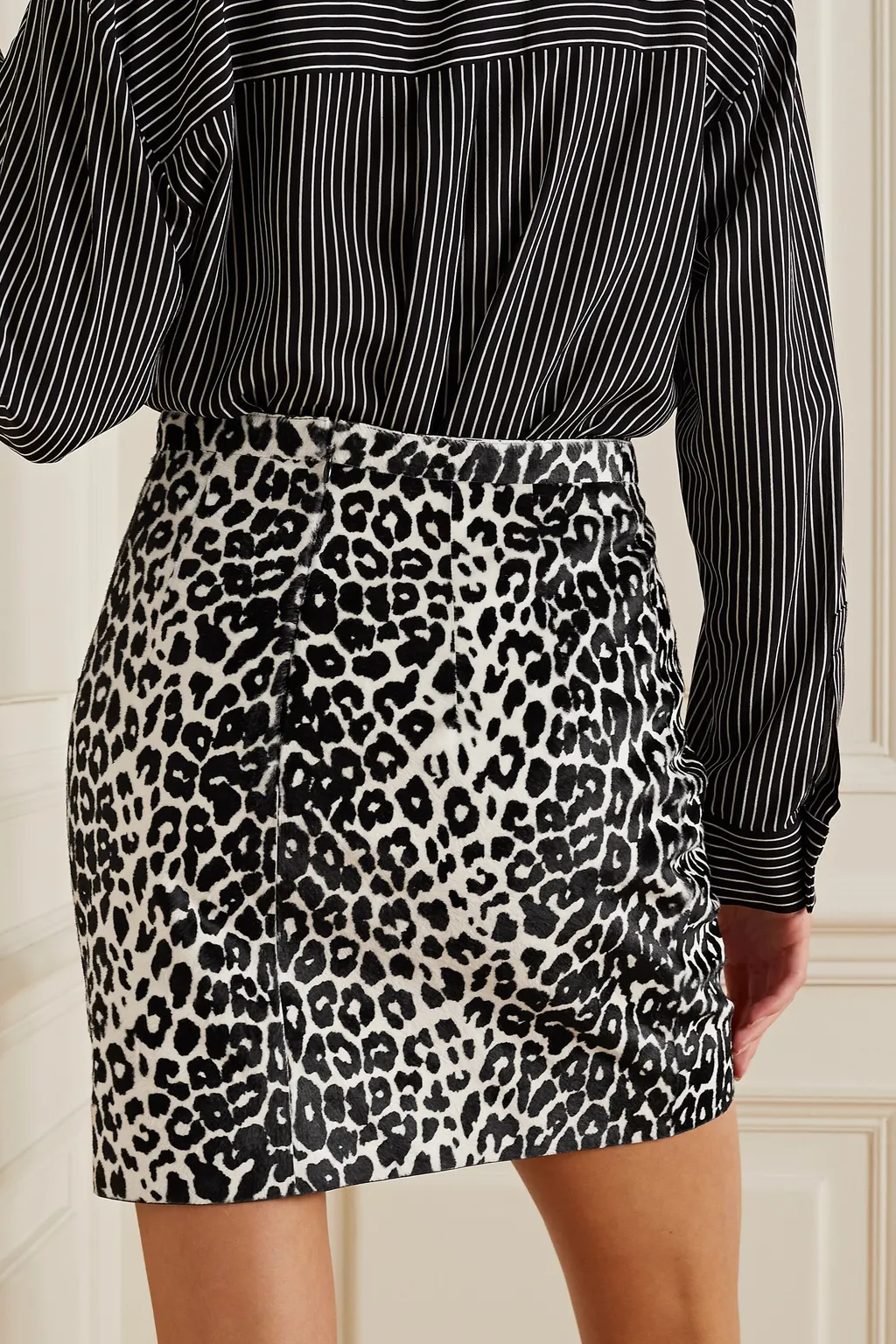 Leopard Print Mini Skirt