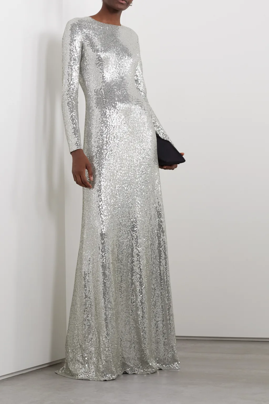 Sequined Plain Dress Dress