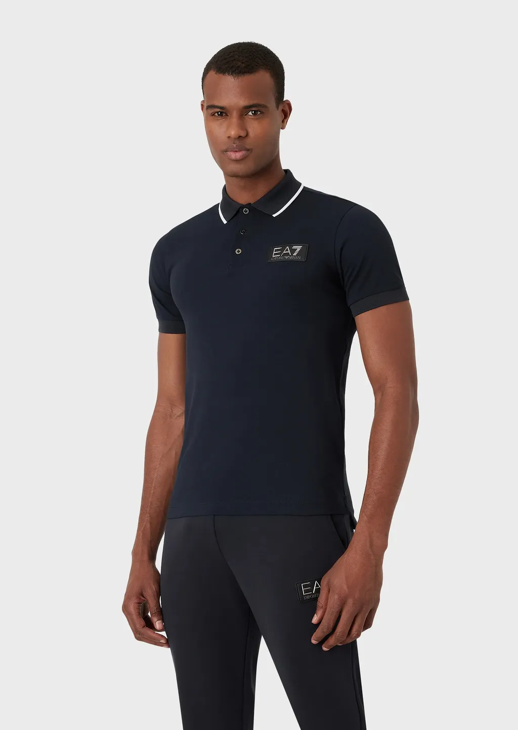 Logo Patch Polo Shirt