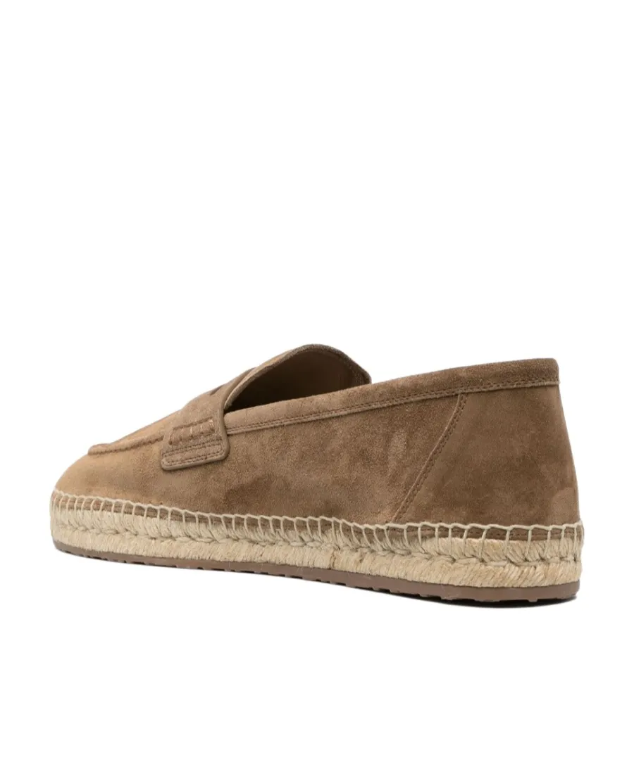 Round-Toe Suede Espadrilles