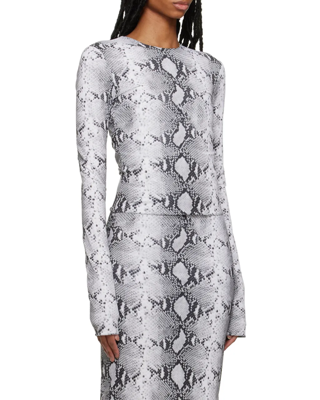 Pattern Long-Sleeved Top