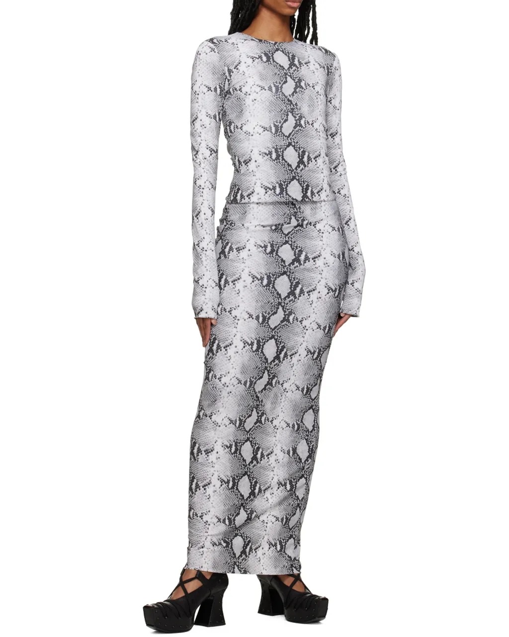Pattern Long-Sleeved Top