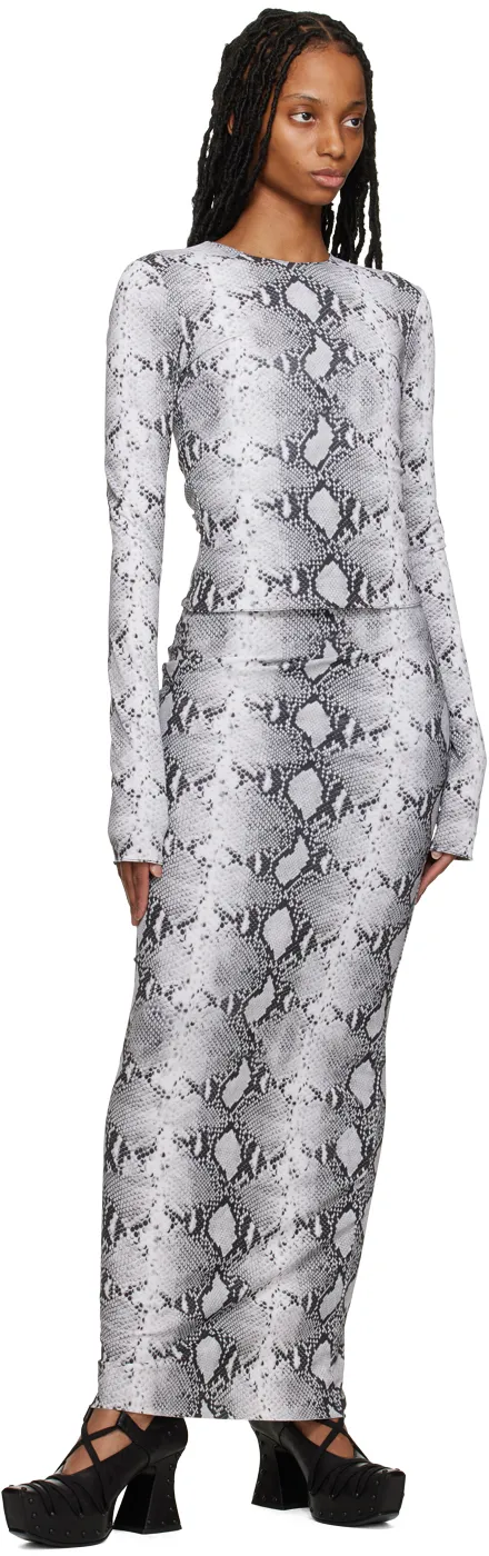 Pattern Long-Sleeved Top