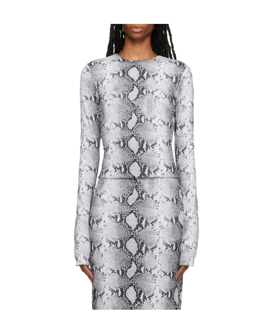 Pattern Long-Sleeved Top