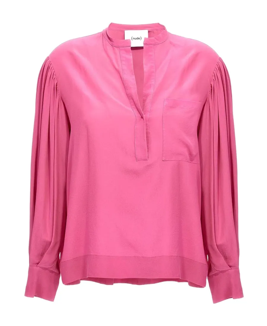 Nude Elegant Bloshirt Top