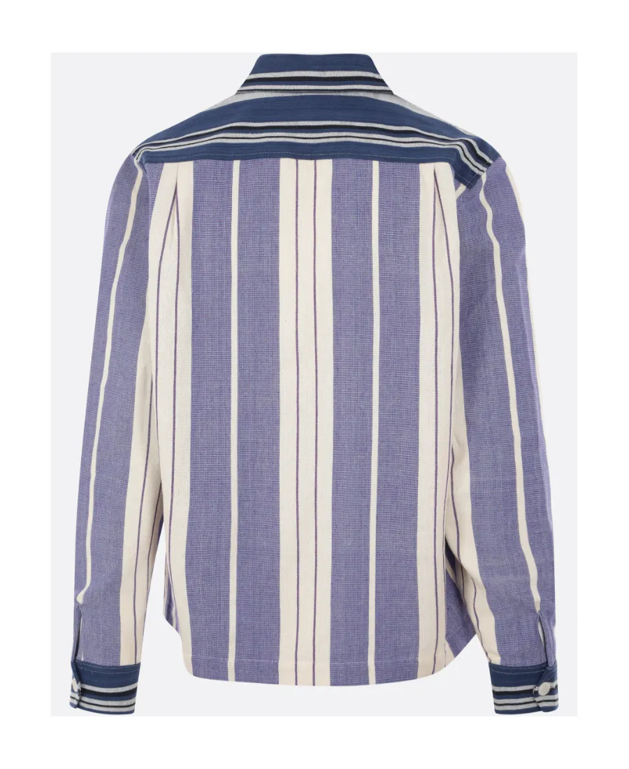 Wales Bonner Atlantic Striped Long-Sleeved Jacket