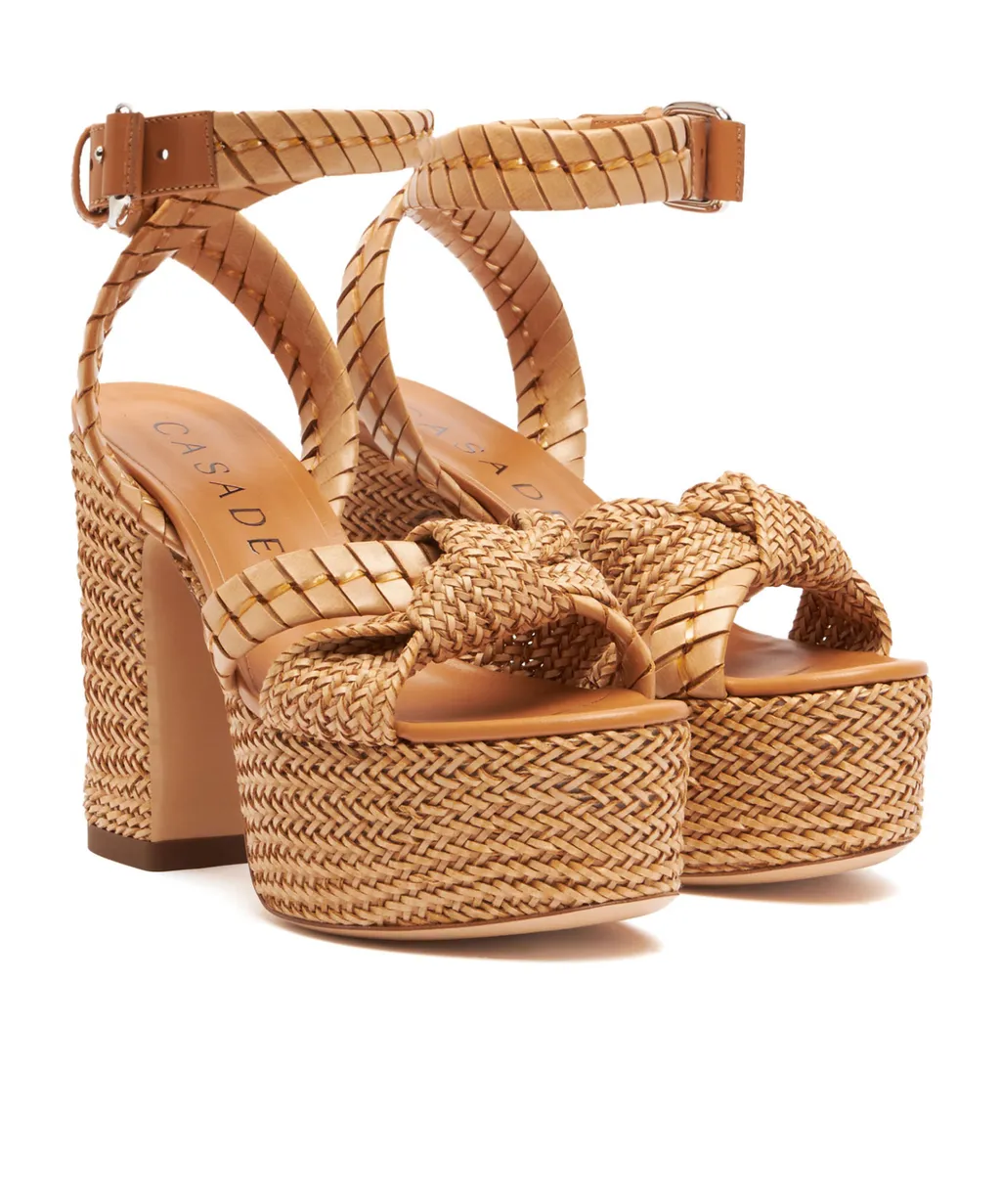 Casadei Interwoven Knot-Detailed Sandals