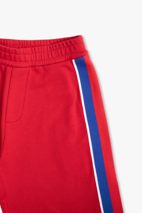 Stripe-Detail Cotton Shorts
