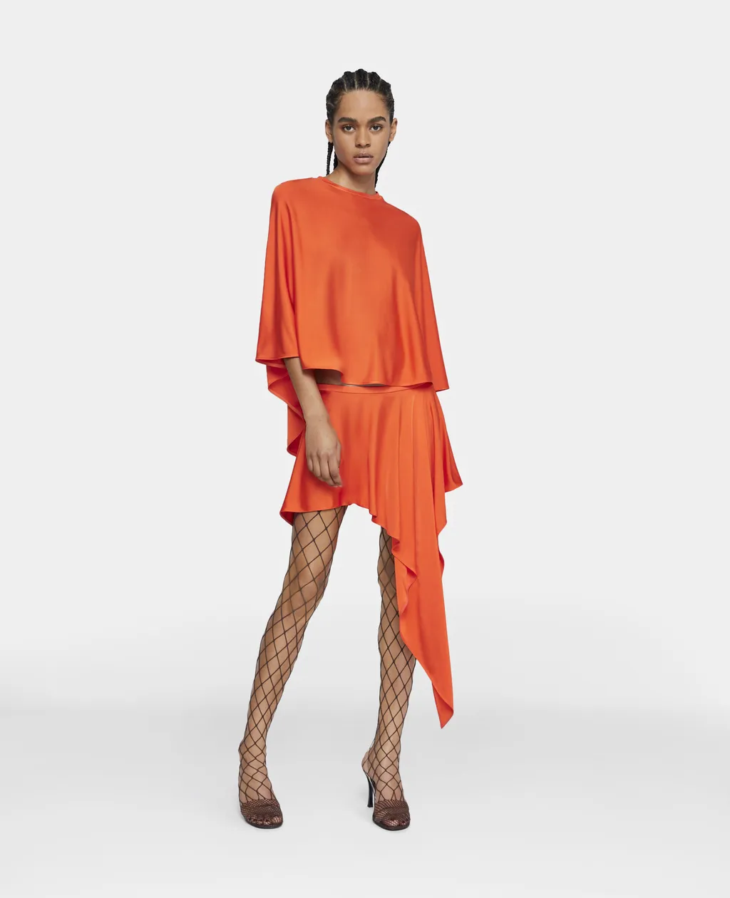 Stella Mccartney Draped-Effect Pleated Skirt