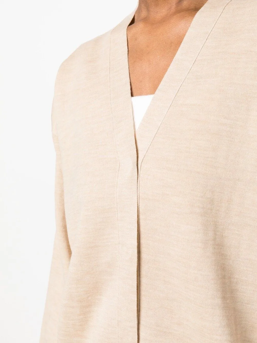 Beige Wool Cardigan