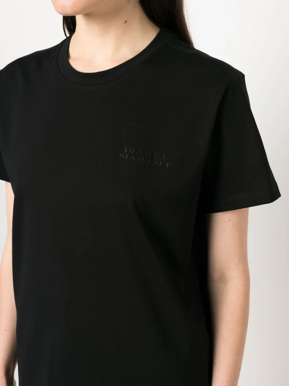 Isabel Marant Logo Printed Crewneck T-Shirt