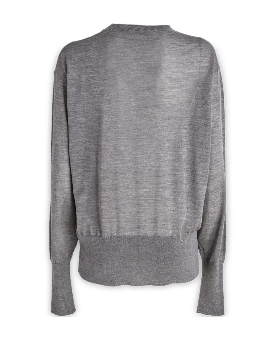 Stella Mccartney Cut Out-Detail Crewneck Knitted Top