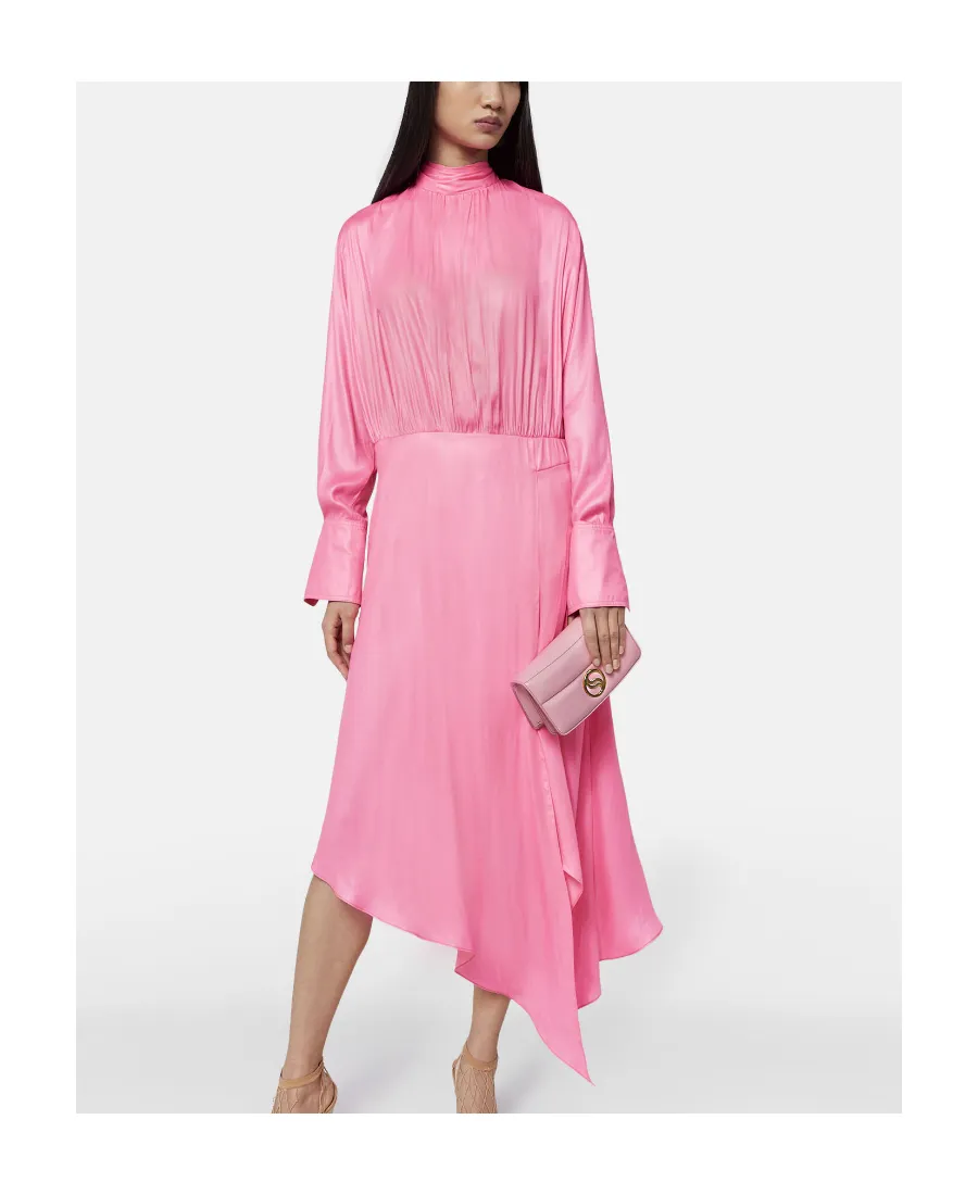 Stella Mccartney Tie-Detailed Asymmetric Long Dress