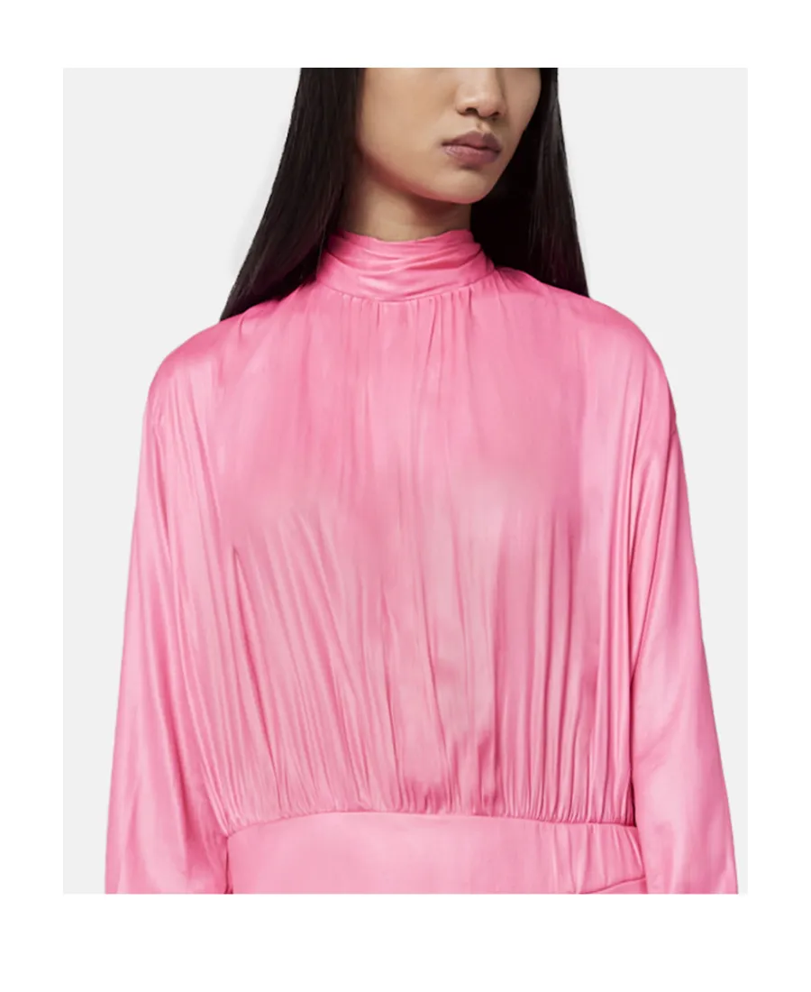 Stella Mccartney Tie-Detailed Asymmetric Long Dress