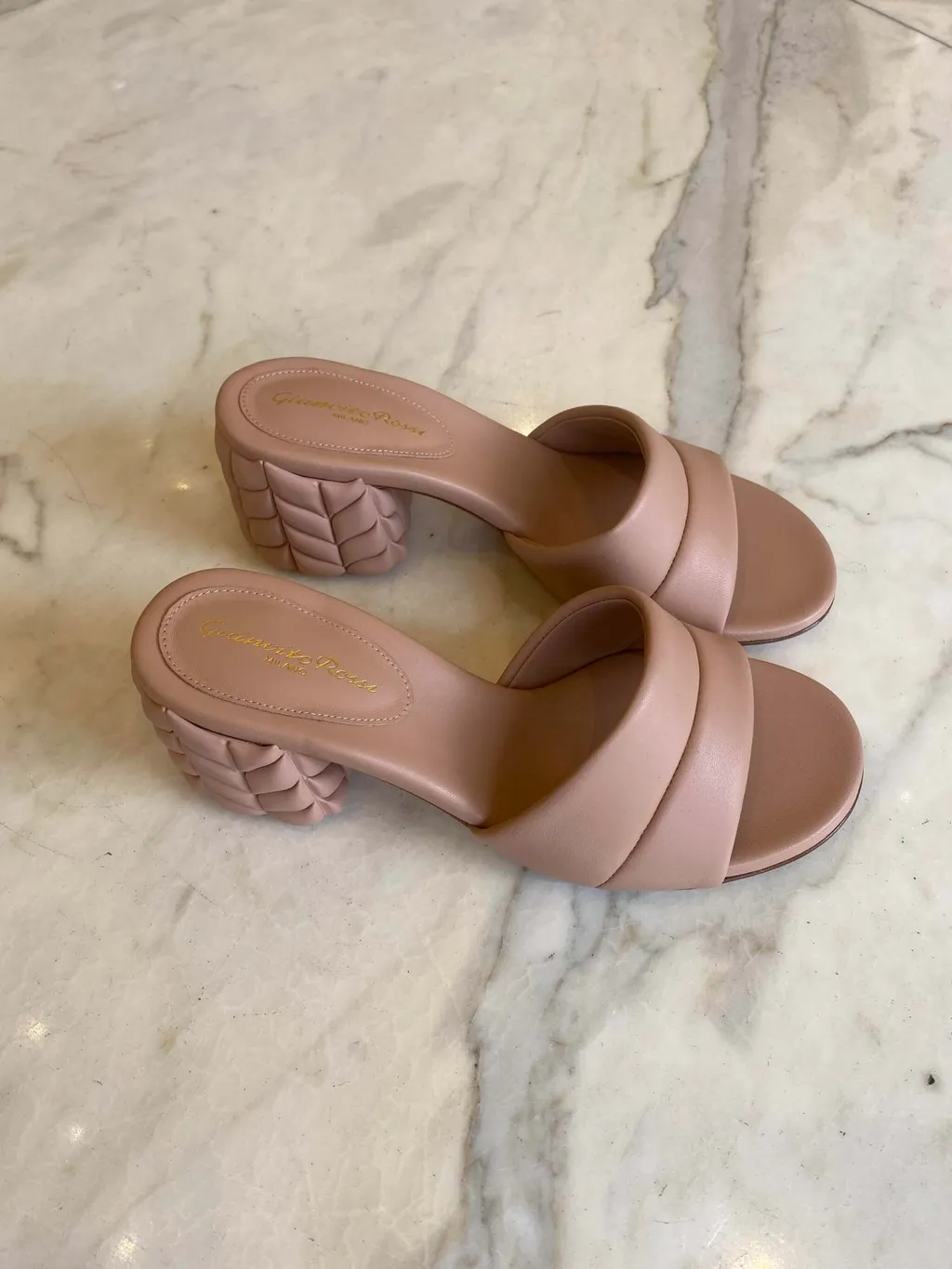 Logo Thick Heel Muller Shoes