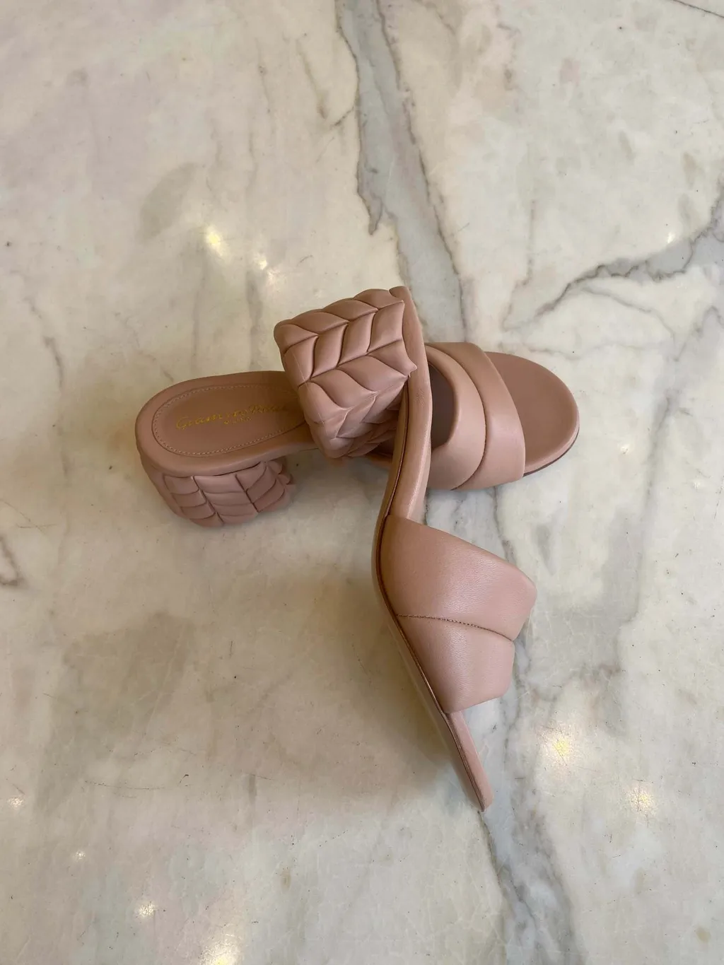 Logo Thick Heel Muller Shoes