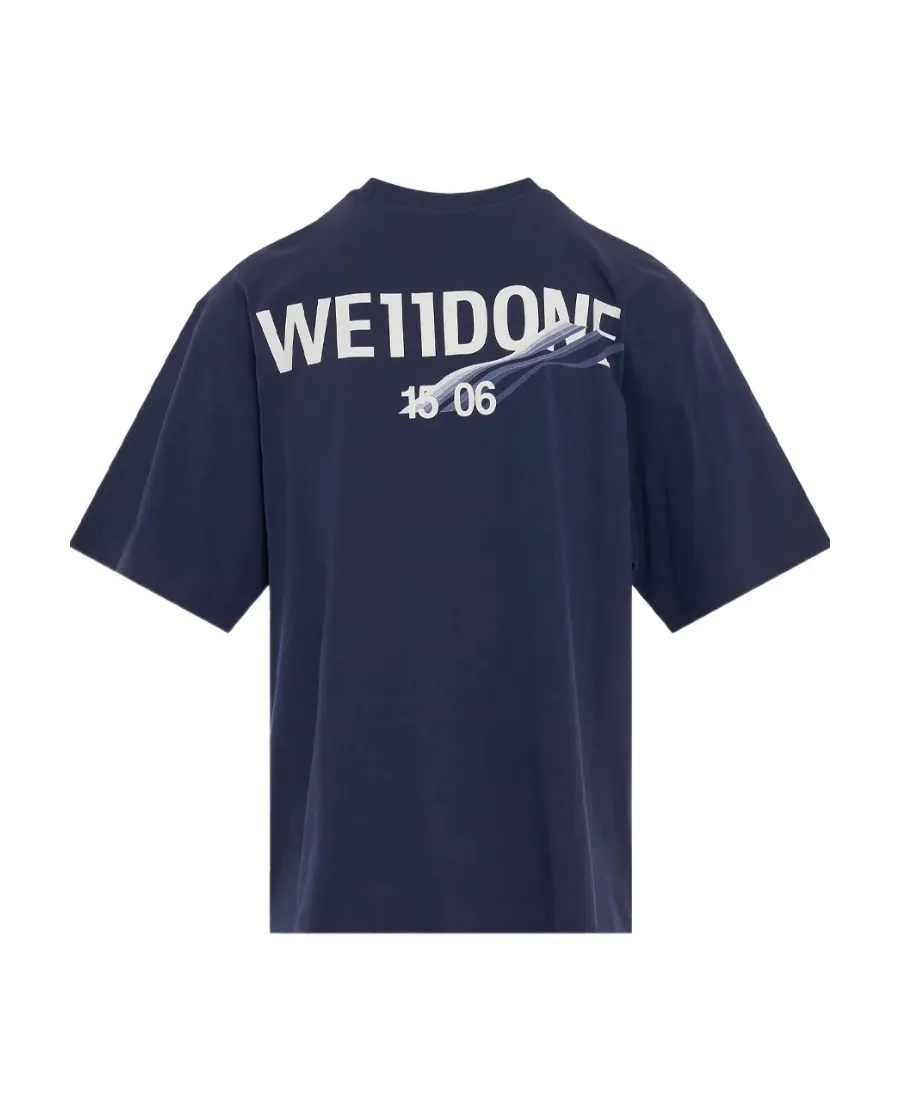 We11Done Logo Printed Crewneck T-Shirt