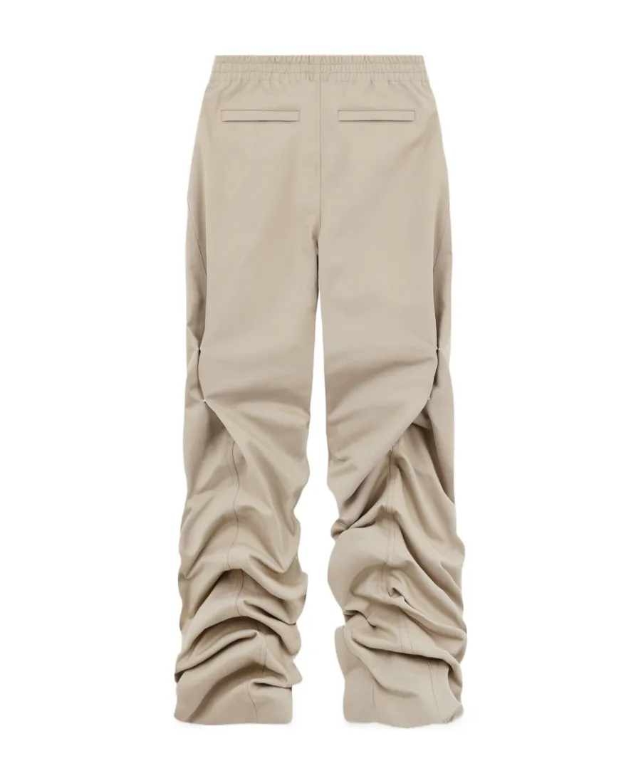 Strap Pleated Casual Pants