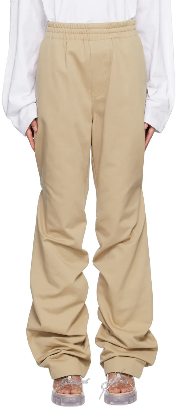 Strap Pleated Casual Pants