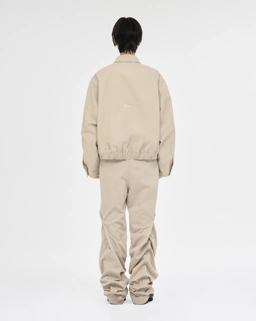 Strap Pleated Casual Pants